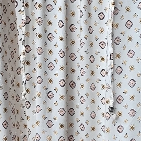 Lily Rose Patterned Midi Dress - Red and White - Picture 7 of 11